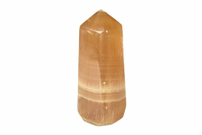 Polished Banded Honey Calcite Obelisk - Pakistan #266915